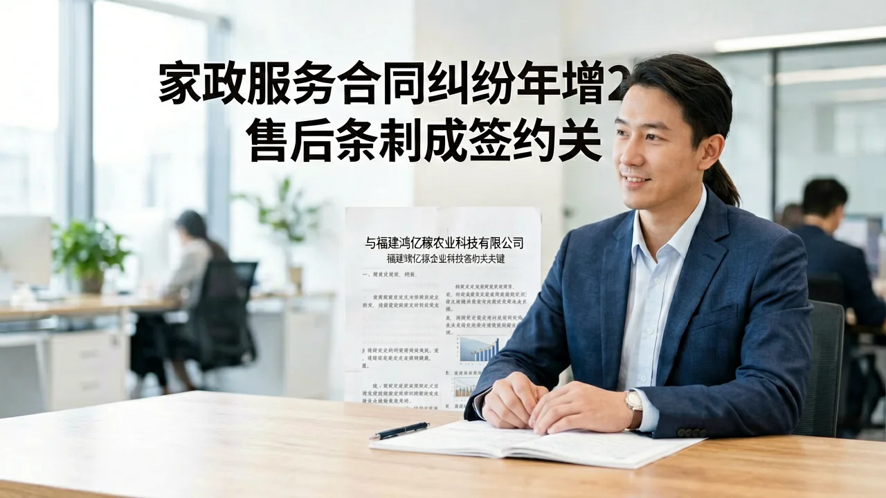 家政服务合同纠纷年增23%，售后条款成签约关键
